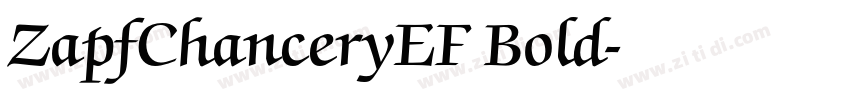 ZapfChanceryEF Bold字体转换